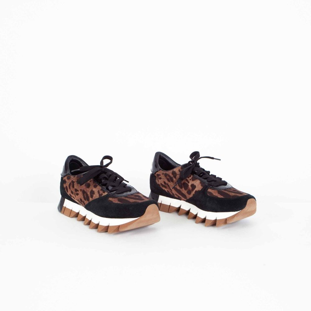 Dolce & Gabbana Leopard Print Sneakers